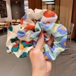 韓版小清新花朵大腸圈  少女扎發皮筋 1元店飾品貨源批發